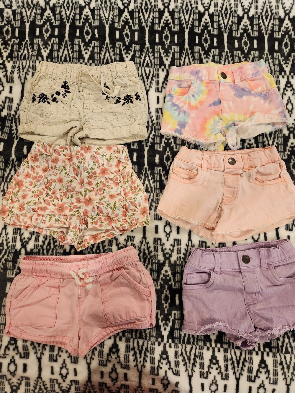 Girl's Jean Colored Shorts Bundle, Size 3T